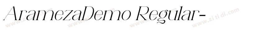 AramezaDemo Regular字体转换